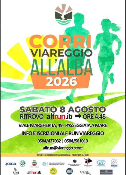 Corri Viareggio all’Alba 2026