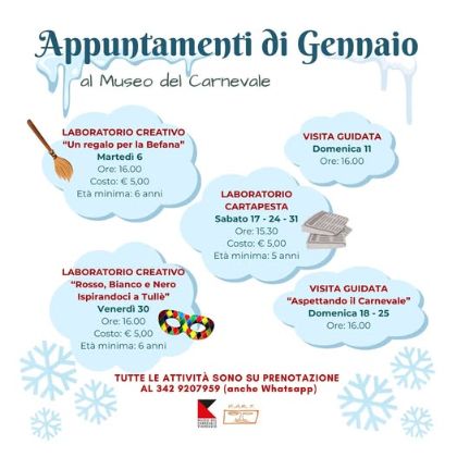 Attività al museo del carnevale