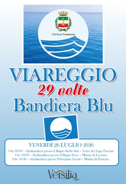 Viareggio 29 volte Bandiera Blu